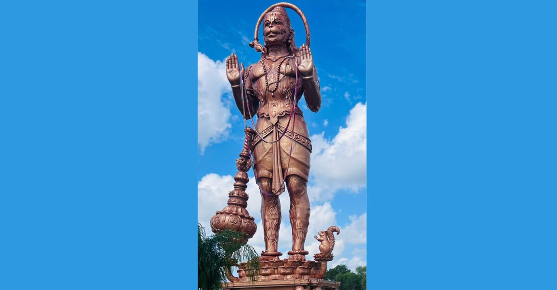 hanuman-statue-called-statue-of-union-unveiled-in-texas Image Credit: Facebook/Venu Upp.