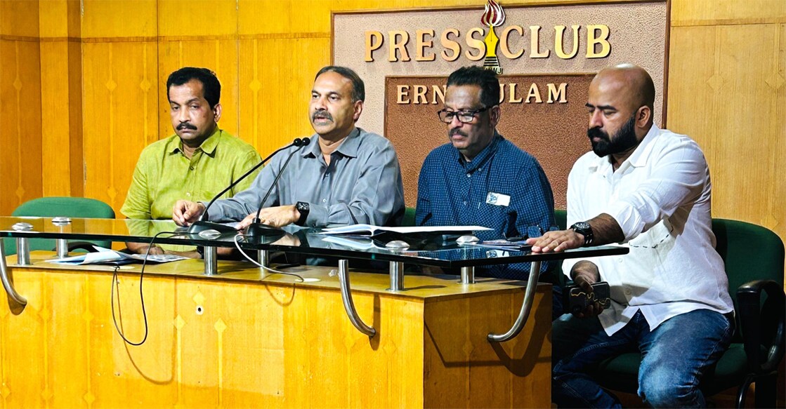 india-press-club-of-north-america-announces-media-awards ഇടത്തു നിന്നും ഷിജോ പൗലോസ്, സെക്രട്ടറി സുനിൽ ട്രൈസ്റ്റാർ, പ്രസിഡന്റ് രാജു പള്ളത്തു, നിയുക്ത പ്രസിഡന്റ് (2026 - 27).