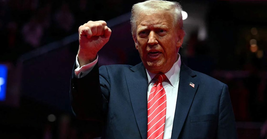 canadians-head-to-polls-amid-us-trade-tensions ഡോണൾഡ് ട്രംപ്. (Photo by Jim WATSON / AFP)