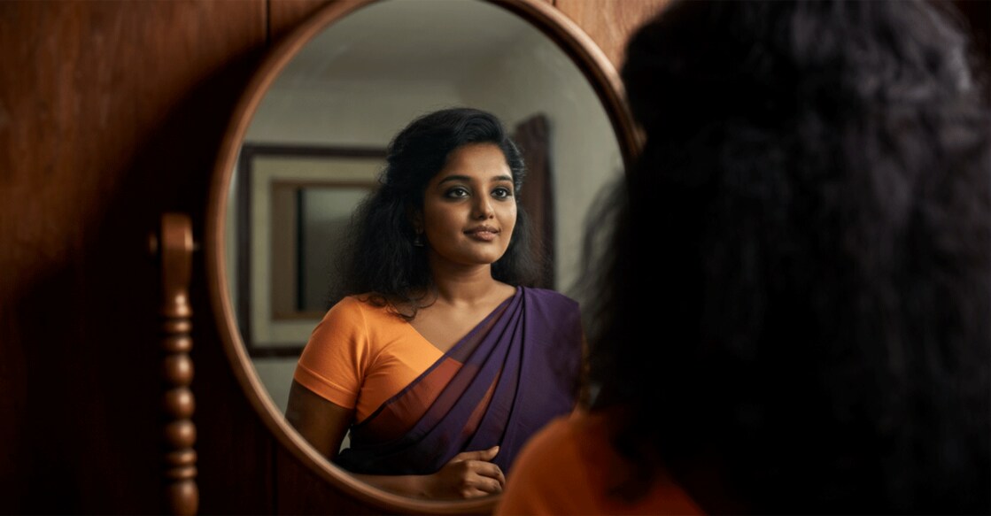dark-skinned-confident-woman-mirror-reflection-ai-image-gif