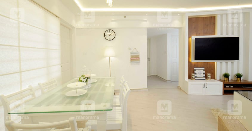 white-flat-calicut-hall white-flat-calicut-hall