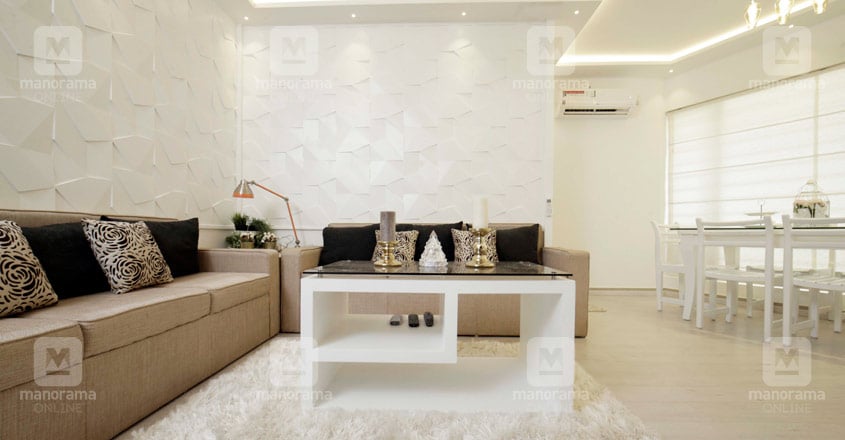 white-flat-calicut-kitchen-living white-flat-calicut-kitchen-living