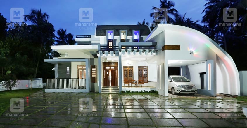 curved-house-valancheri-exterior curved-house-valancheri-exterior