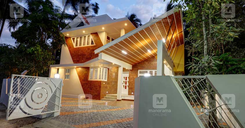 unique-house-thrissur-front-view unique-house-thrissur-front-view