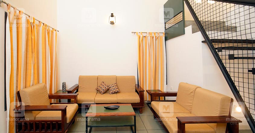 architect-own-house-thrissur-living architect-own-house-thrissur-living