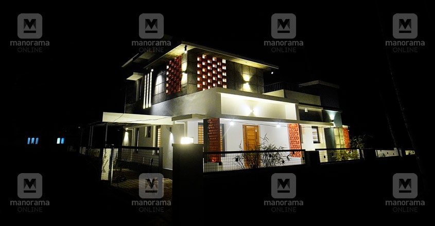 architect-own-house-thrissur-night architect-own-house-thrissur-night