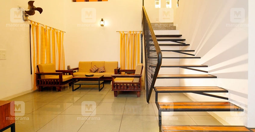 architect-own-house-thrissur-stair architect-own-house-thrissur-stair