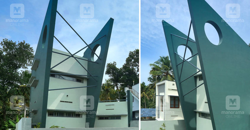 spiral-house-kazhakootam-exterior spiral-house-kazhakootam-exterior