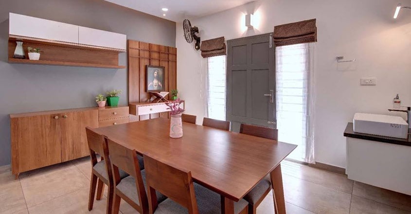 small-plot-house-changanacheri-dining small-plot-house-changanacheri-dining
