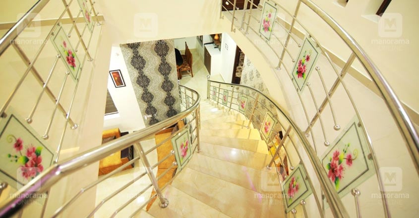fusion-house-chengannur-stair fusion-house-chengannur-stair