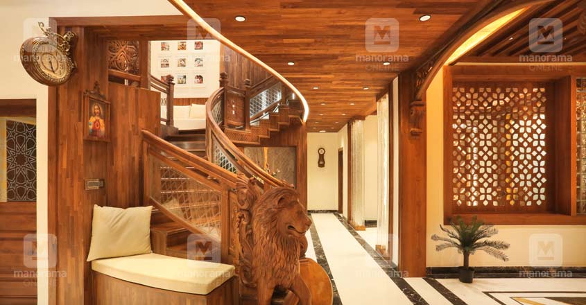 nri-house-trivandrum-stair nri-house-trivandrum-stair