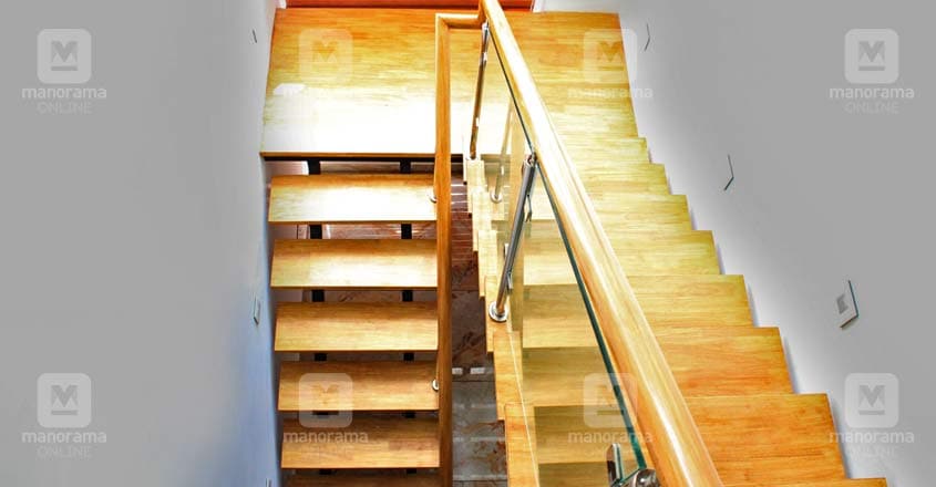 5-cent-house-kazhakoottam-stair 5-cent-house-kazhakoottam-stair