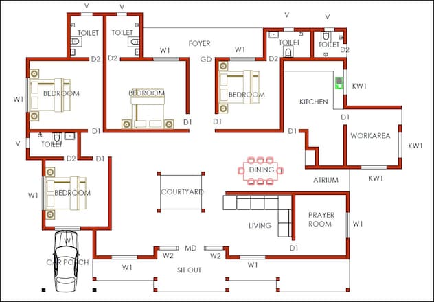single-storeyed-home-plan single-storeyed-home-plan