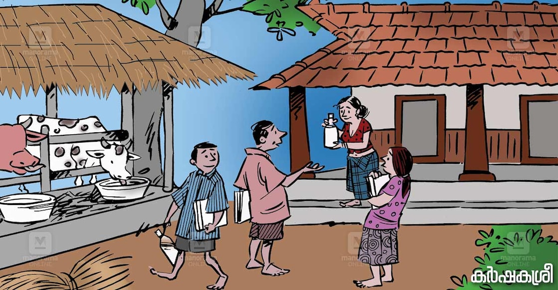dairy-farm-art വര∙ ഹരികുമാർ