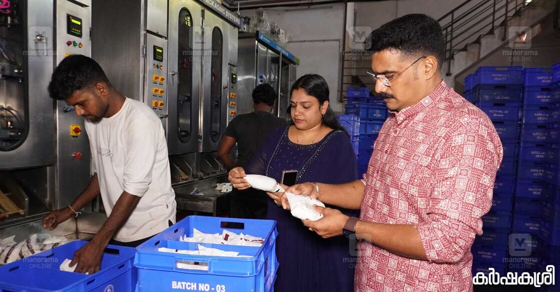 രഞ്ജിത്തും സായ് പ്രിയങ്കയും മിൽക്ക് പ്രോസസിങ് പ്ലാന്റിൽ