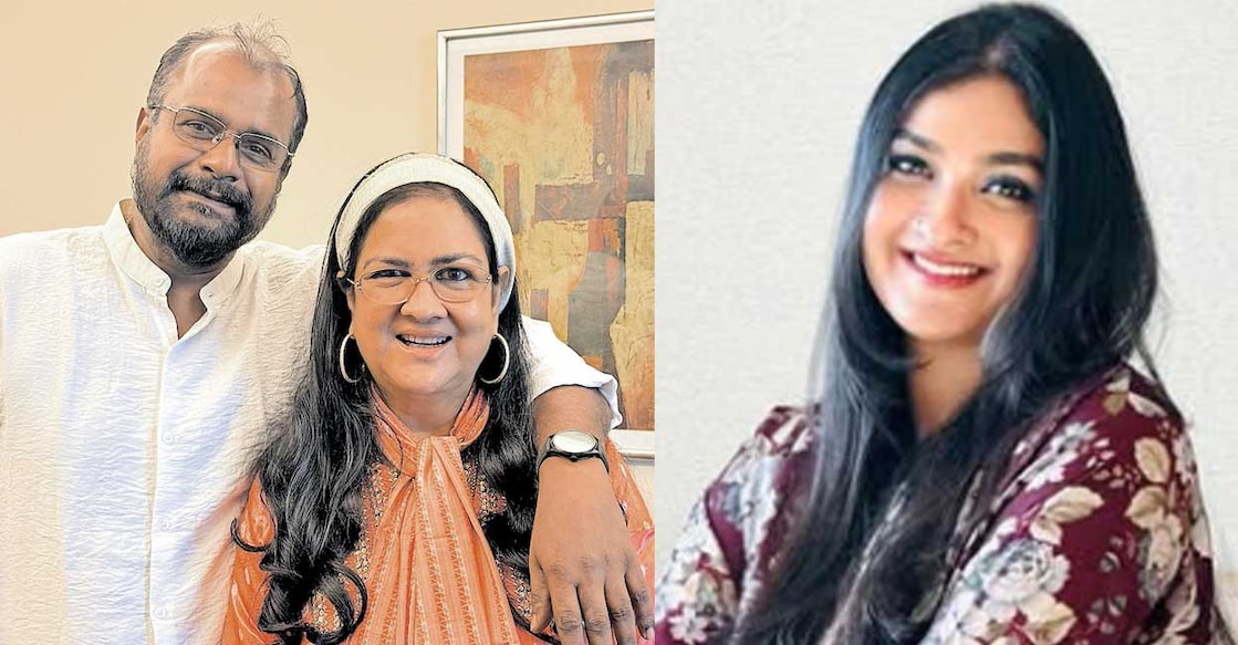 urvashi-kunjatta-family ഭർത്താവ് ശിവപ്രസാദിനൊപ്പം ഉർവശി, മകൾ കുഞ്ഞാറ്റ (Photo: Special Arrangement)
