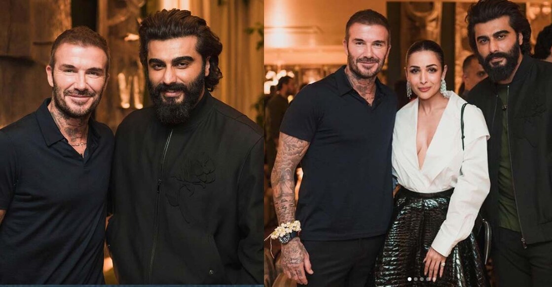beckham-malaika-arora ഡേവിഡ് ബെക്കാമിനൊപ്പം അർജുൻ കപൂറും മലൈക അരോറയും