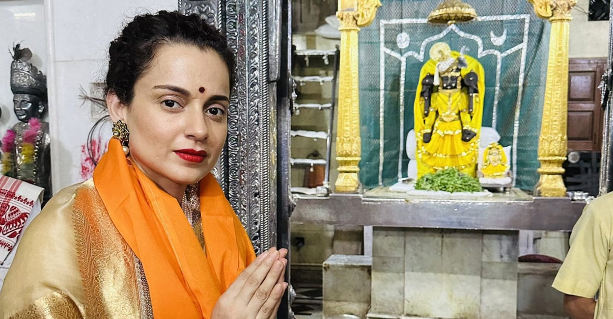 Kangana Ranaut Finds Solace at Dwarkadhish Temple Following ‘Tejas’ Box Office Failure