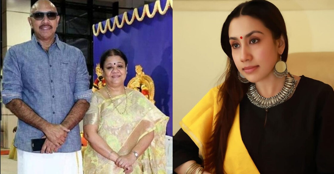 സത്യരാജും ഭാര്യ മഹേശ്വരിയും,  ദിവ്യ സത്യരാജ്