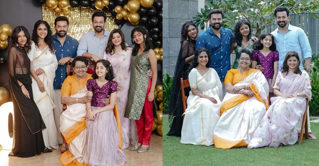മല്ലിക സുകുമാരൻ കുടുംബ സമേതം