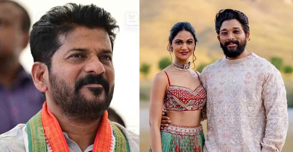 രേവന്ത് റെഡ്ഡി, സ്നേഹ റെഡ്ഡി–അല്ലു അർജുൻ