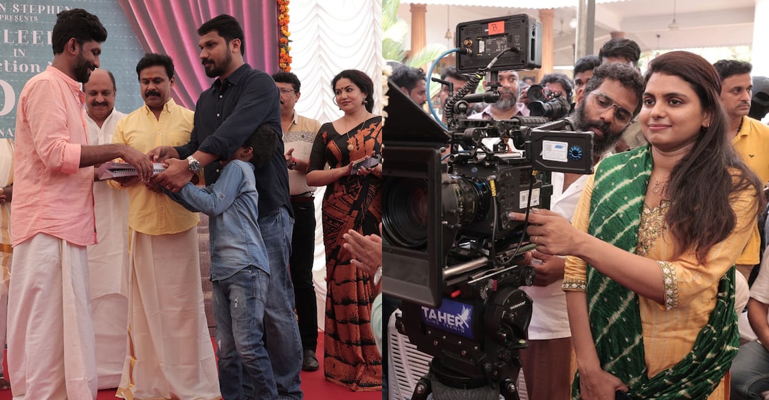 dileep-150 (1) ദിലീപിന്റെ പുതിയ സിനിമയുടെ പൂജ ചടങ്ങില് നിന്നും (2) ബെനിറ്റ ലിസ്റ്റിൻ സ്റ്റീഫൻ
