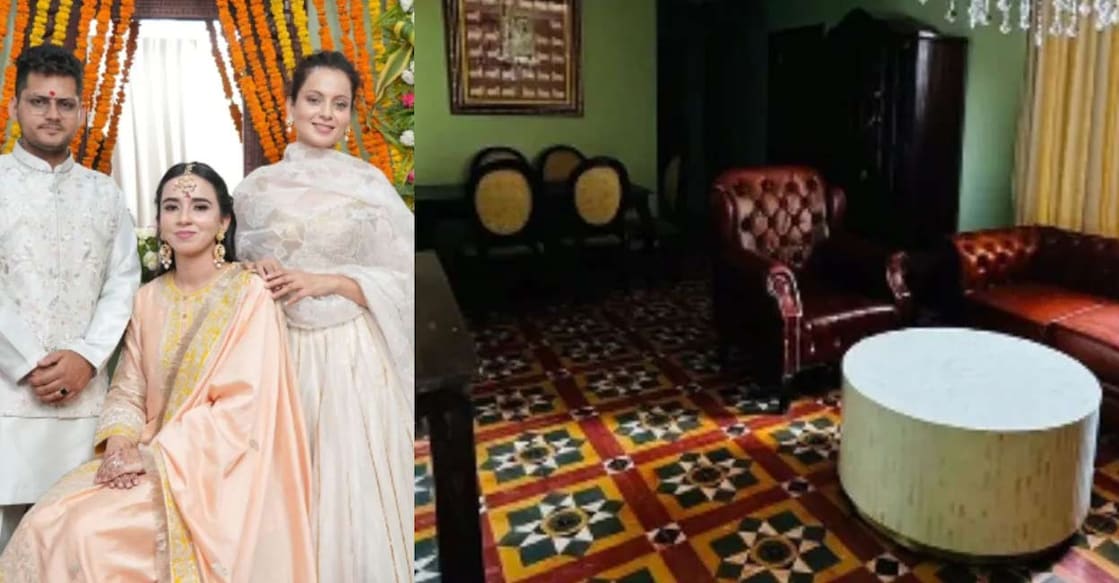 kangana-brother ബന്ധുവായ വരുണിനും വധുവിനുമൊപ്പം കങ്കണ റണൗട്ട്