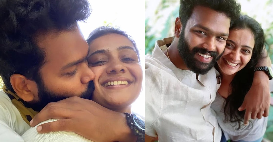meera-vasudevan-vipin ഭർത്താവ് വിപിനൊപ്പം മീര വാസുദേവൻ