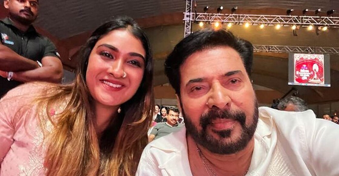 mammootty-kunjatta മമ്മൂട്ടിക്കൊപ്പം കുഞ്ഞാറ്റ
