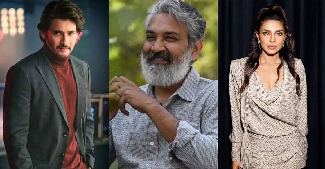 മഹേഷ് ബാബു, രാജമൗലി, പ്രിയങ്ക ചോപ്ര