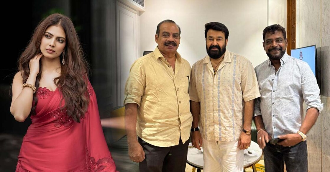 മാളവിക മോഹനൻ, സത്യൻ അന്തിക്കാട്, മോഹൻലാൽ, ആന്റണി പെരുമ്പാവൂർ
