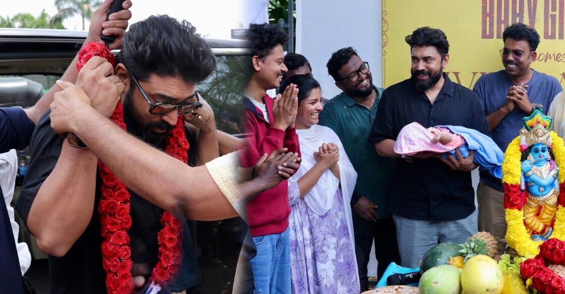 ബേബി ഗേൾ സിനിമയുടെ സെറ്റിൽ നിവിൻ പോളി