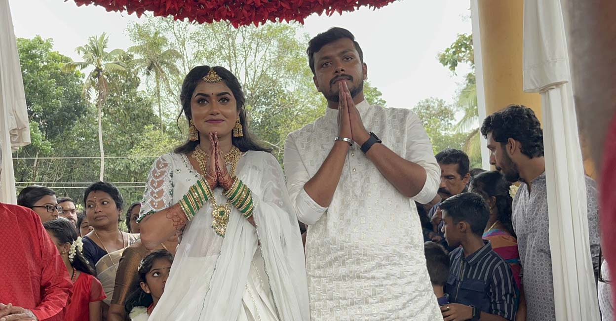 ഹരിത ജി.നായർ വിവാഹിതയായി; വരൻ ‘ദൃശ്യം 2’ എഡിറ്റർ വിനായക് | Haritha G ...