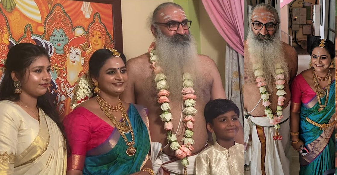 Kriss-venugopal-divya-sreedhar-wedding2 വിവാഹ വേദിയിൽ ക്രിസ് വേണുഗോപാലും ദിവ്യ ശ്രീധറും