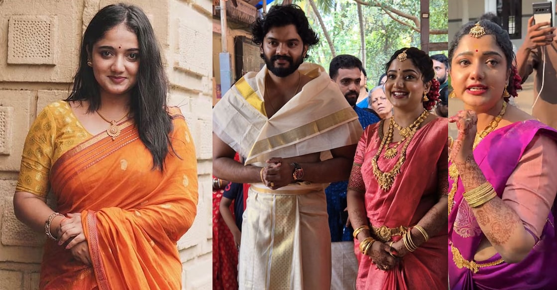 veena-p-nair-wedding-video വീണ പി. നായരുടെ വിവാഹച്ചടങ്ങിൽ നിന്നും