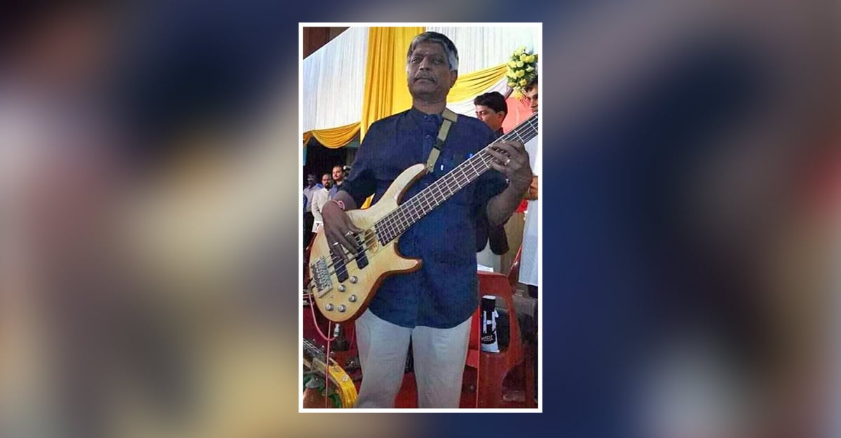 Famous bass guitarist Sasidharan has passed away