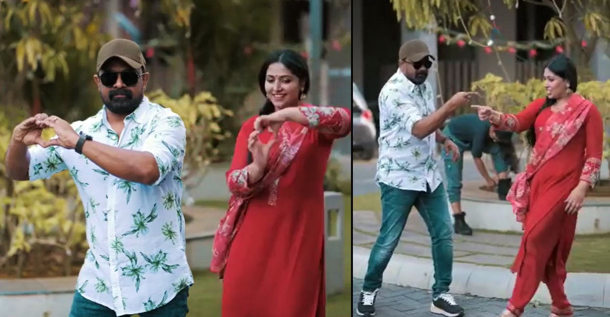 Shajon struggles to keep up with Anu Sithara;  video