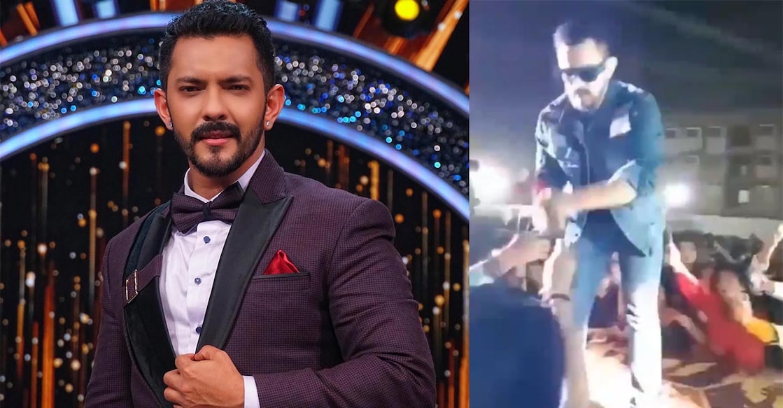 ആദിത്യ നാരായൺ (ചിത്രം: ഫെയ്സ്ബുക്), എക്സിൽ പ്രചരിച്ച വിഡിയോയിൽ നിന്ന്.
