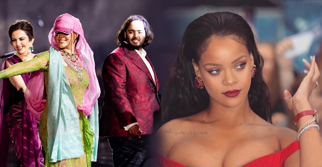 rihannaa-ambani-2 അനന്ത് അംബാനി–രാധിക മെർച്ചന്റ് പ്രീവെഡ്ഡിങ് ആഘോഷ വേദിയിൽ റിയാന, നിത അംബാനി, അനന്ത് എന്നിവർ, റിയാന (ഇൻസ്റ്റഗ്രാം, ഫെയ്സ്ബുക്)
