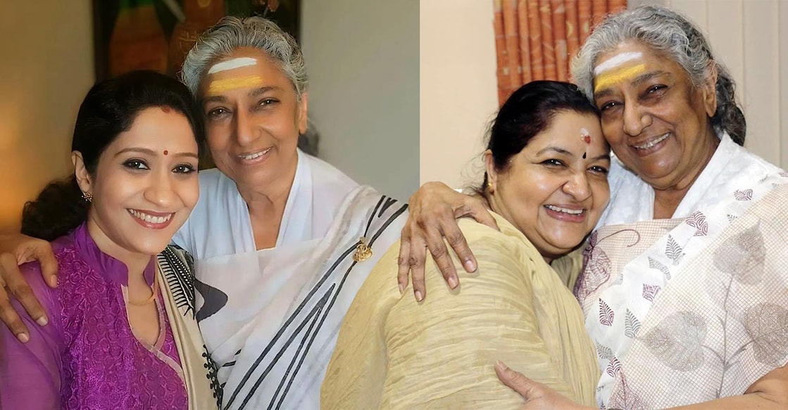 sujatha-chithra-janaki എസ്.ജാനകിക്കൊപ്പം സുജാത മോഹനും കെ.എസ്.ചിത്രയും (Instagram,Facebook)