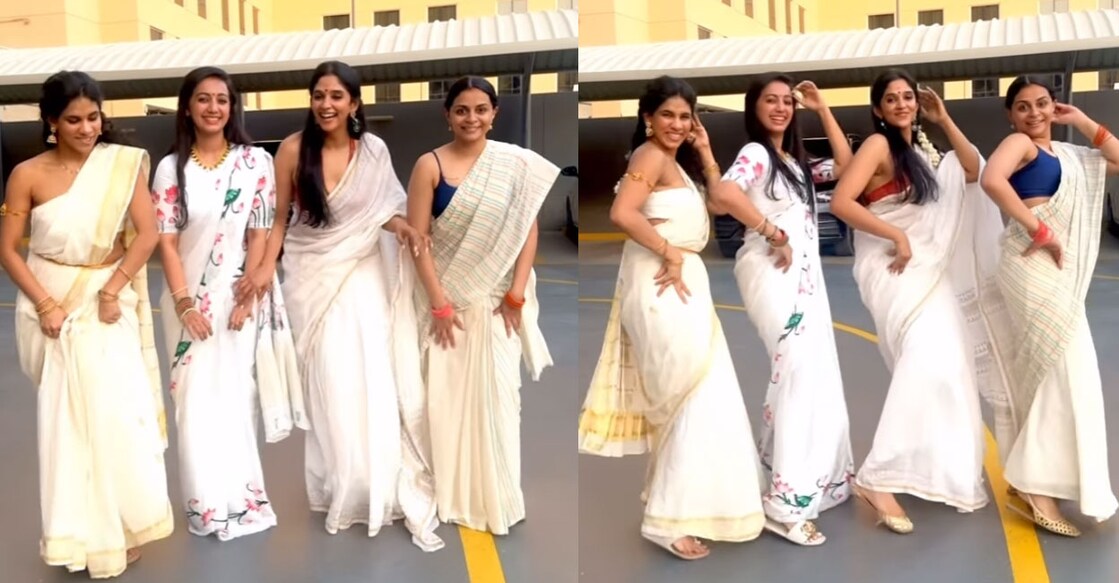 nyla-usha-friends-dance നൈല ഉഷ ഇൻസ്റ്റഗ്രാമിൽ പങ്കുവച്ച വിഡിയോ