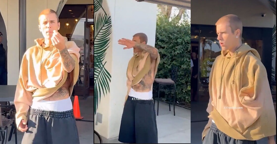 bieber-papparazi എക്സിൽ പ്രചരിക്കുന്ന വിഡിയോയിൽ നിന്ന്.