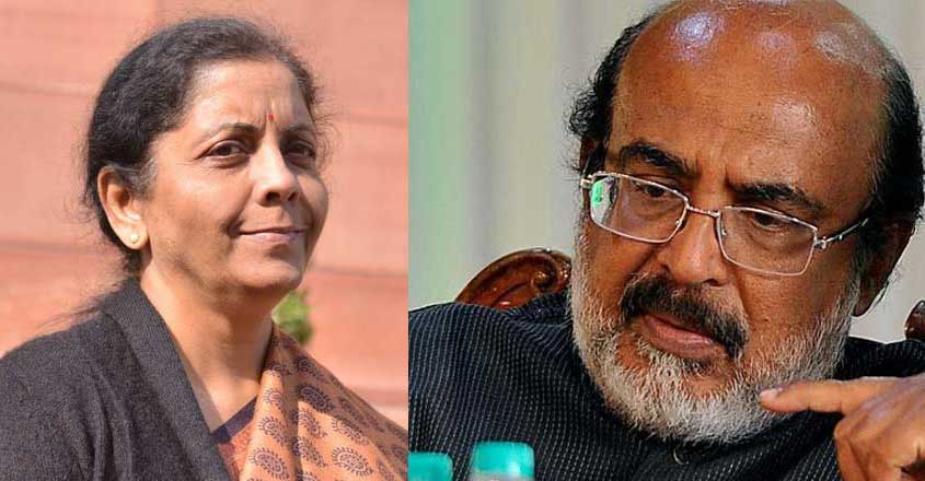 nirmala-sitharaman-thomas-issac nirmala-sitharaman-thomas-issac