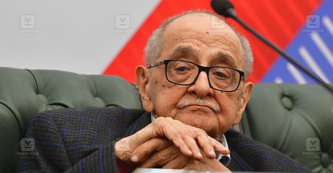 Fali-S-Nariman ഫാലി എസ്.നരിമാൻ. ചിത്രം: ജോസ്കുട്ടി പനയ്ക്കൽ ∙ മനോരമ