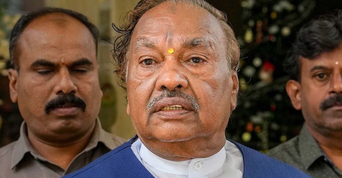 eswarappa കെ.എസ്. ഈശ്വരപ്പ∙ ചിത്രം: @Kkumarbandhu/ X