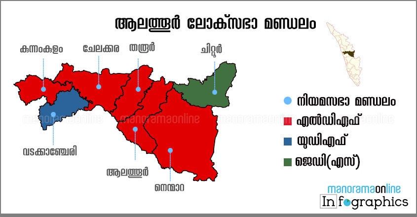 alathur lok sabha constituency map infographics alathur lok sabha constituency map infographics