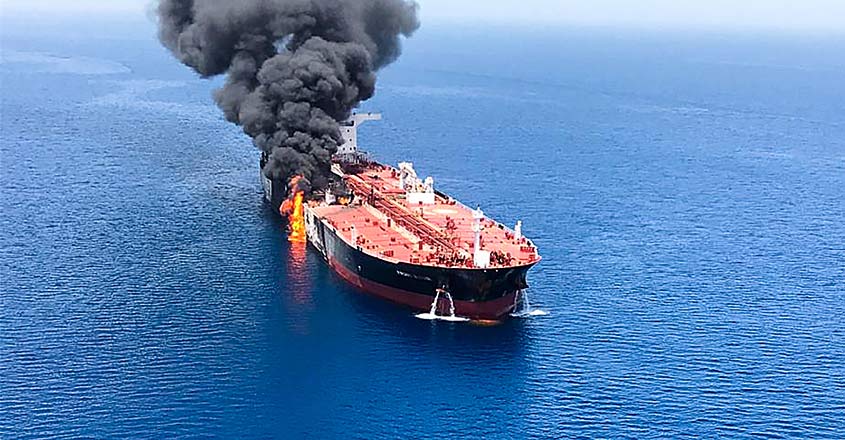 oil tanker fire oman oil tanker fire oman