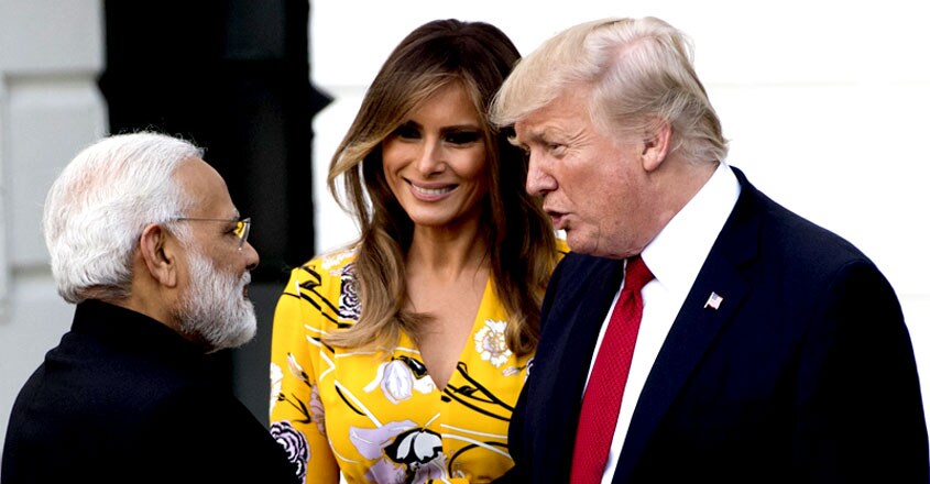 Narendra-Modi-Melania-Trump-Donald-Trump Narendra-Modi-Melania-Trump-Donald-Trump