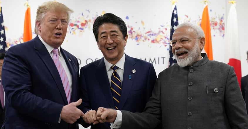 Donald Trump, Shinzo Abe, Narendra Modi Donald Trump, Shinzo Abe, Narendra Modi
