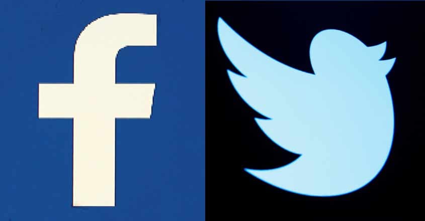 Facebook and Twitter logo Facebook and Twitter logo